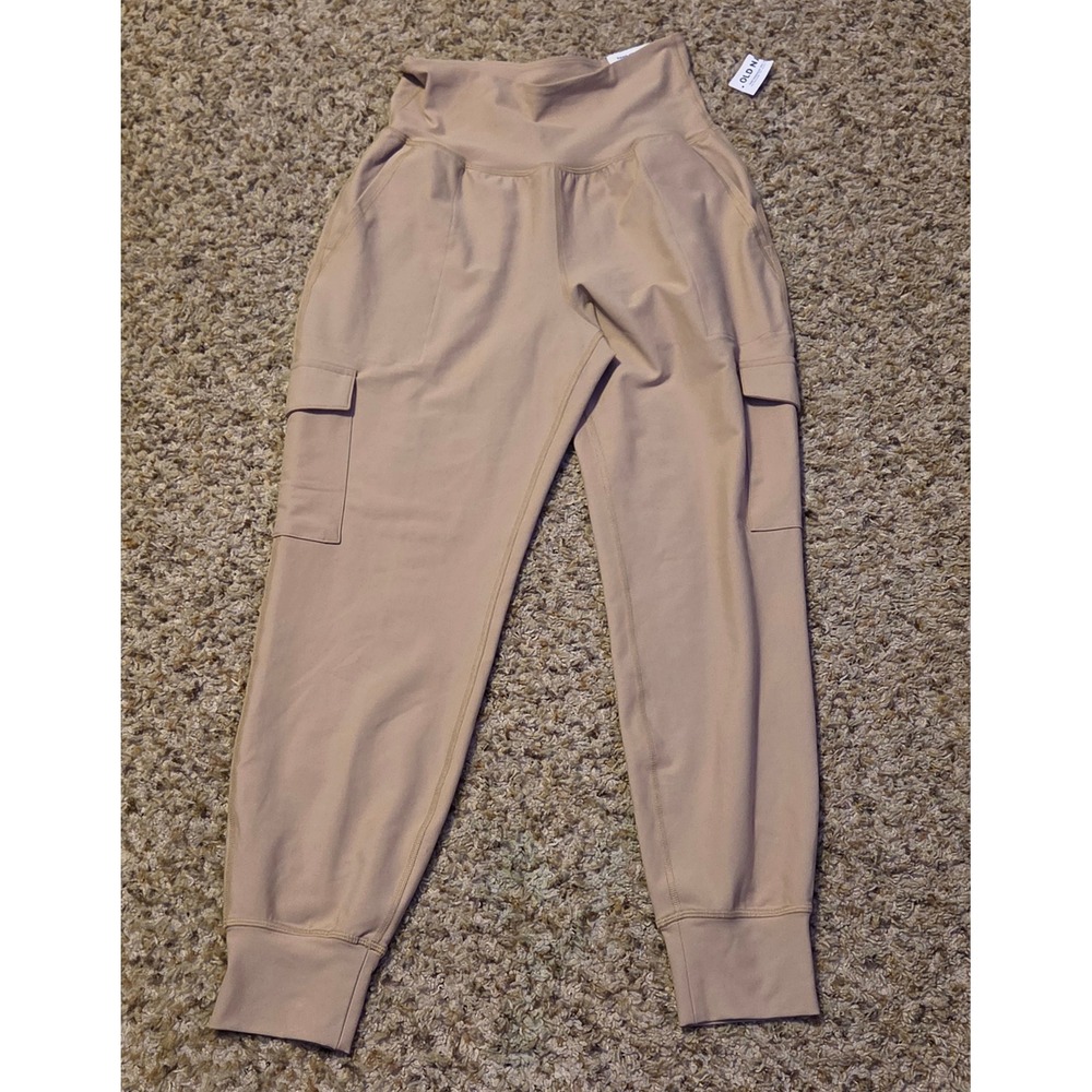 NWT Old Navy Active Go-Dry High-Rise Jogger Pants Women's Size Small Tan